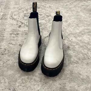 Doc Martens White Platform Chelsea Boot